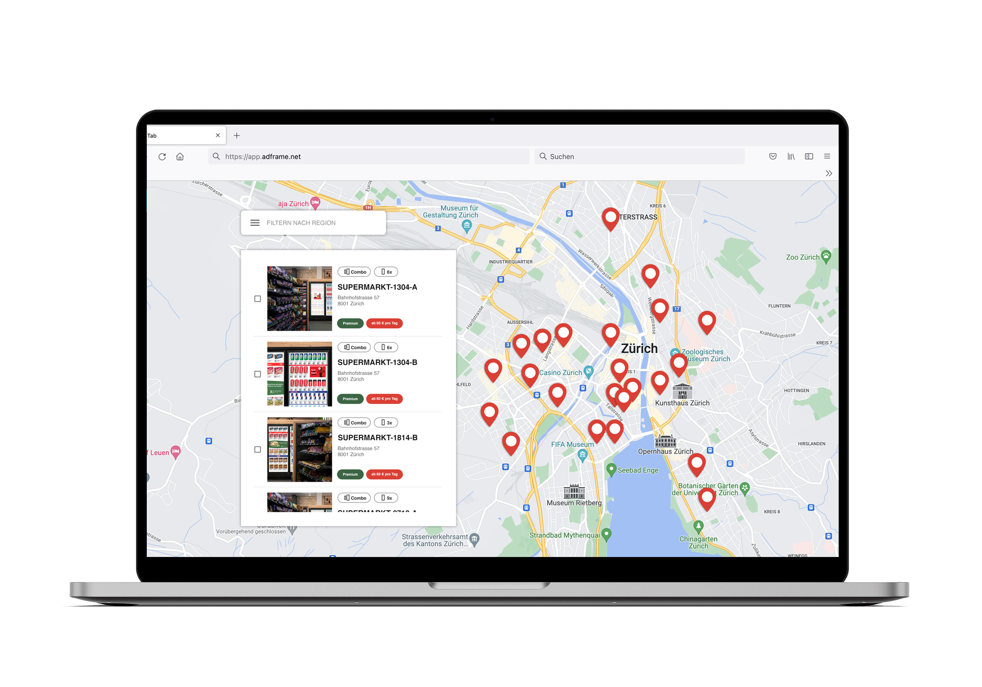 Cooler Screens AdFrame Advertising Network